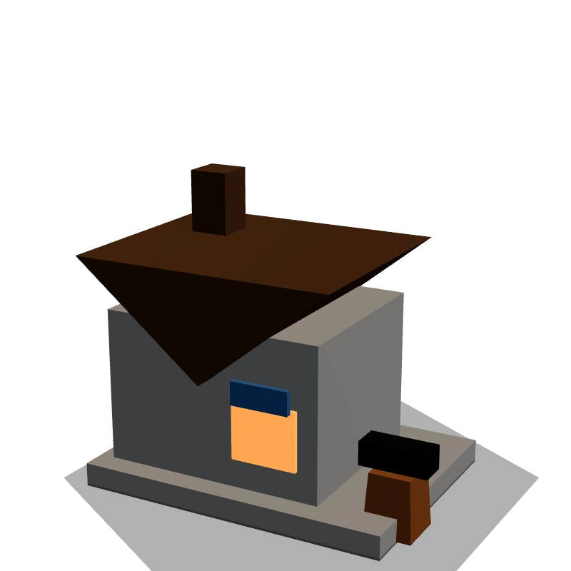 Armory — low-poly 3D model